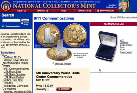 National Collector's Mint 5th Anniversary World Trade Center Commemorative