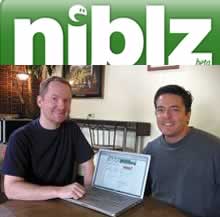 Niblz.com founders Nathan Pryor and David Shireman (photo from Vancouver Business Journal's Megan Patrick)
