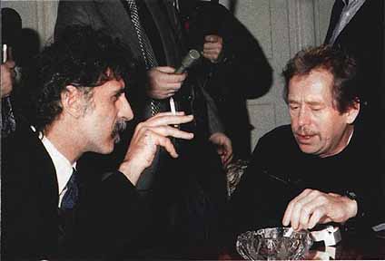Frank Zappa and Vaclav Havel, 1990