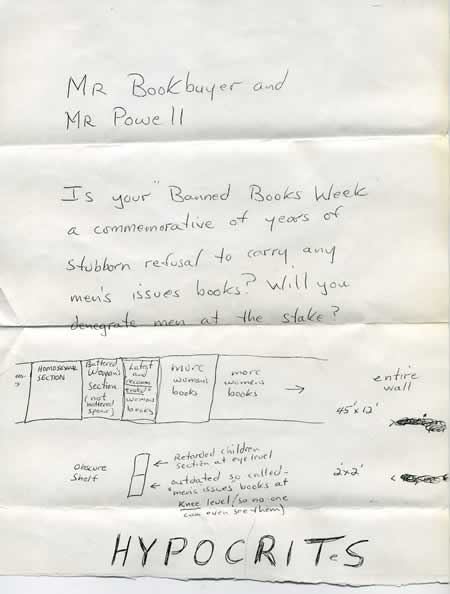 Crazy letter about Banned Books Week