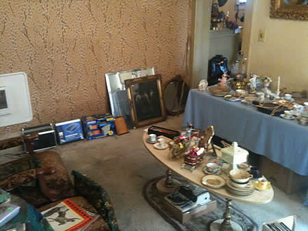 The floor of our old living room