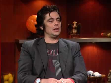 Benicio del Toro on The Colbert Report