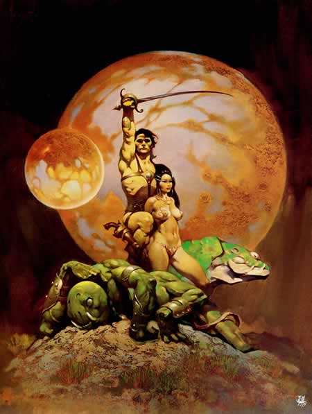 Frank Frazetta's art for 'Princess of Mars'