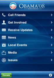 Obama iPhone application